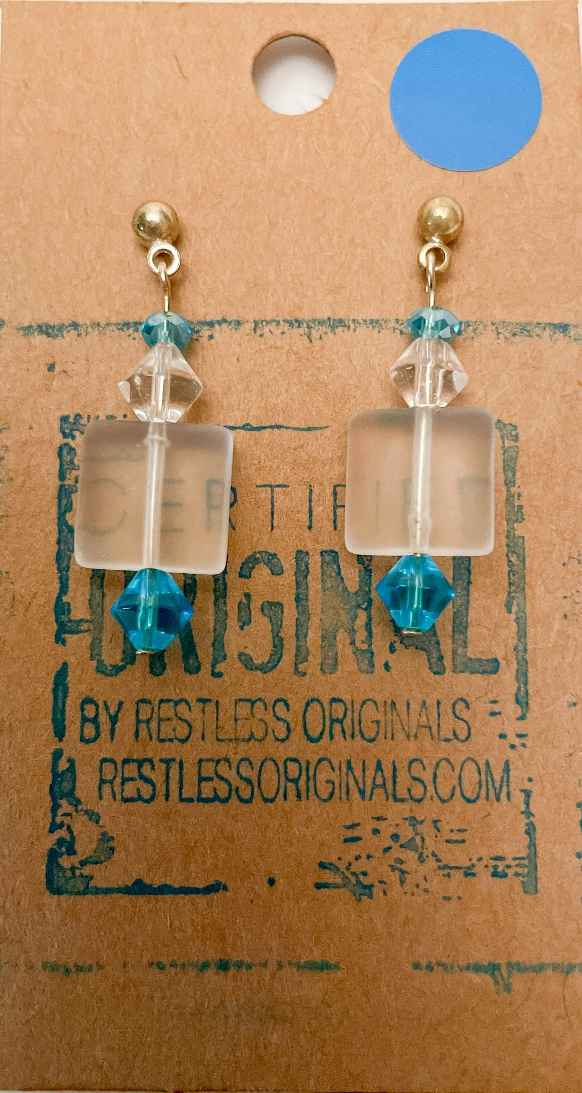 Satin Glass Bead - Handmade Earrings