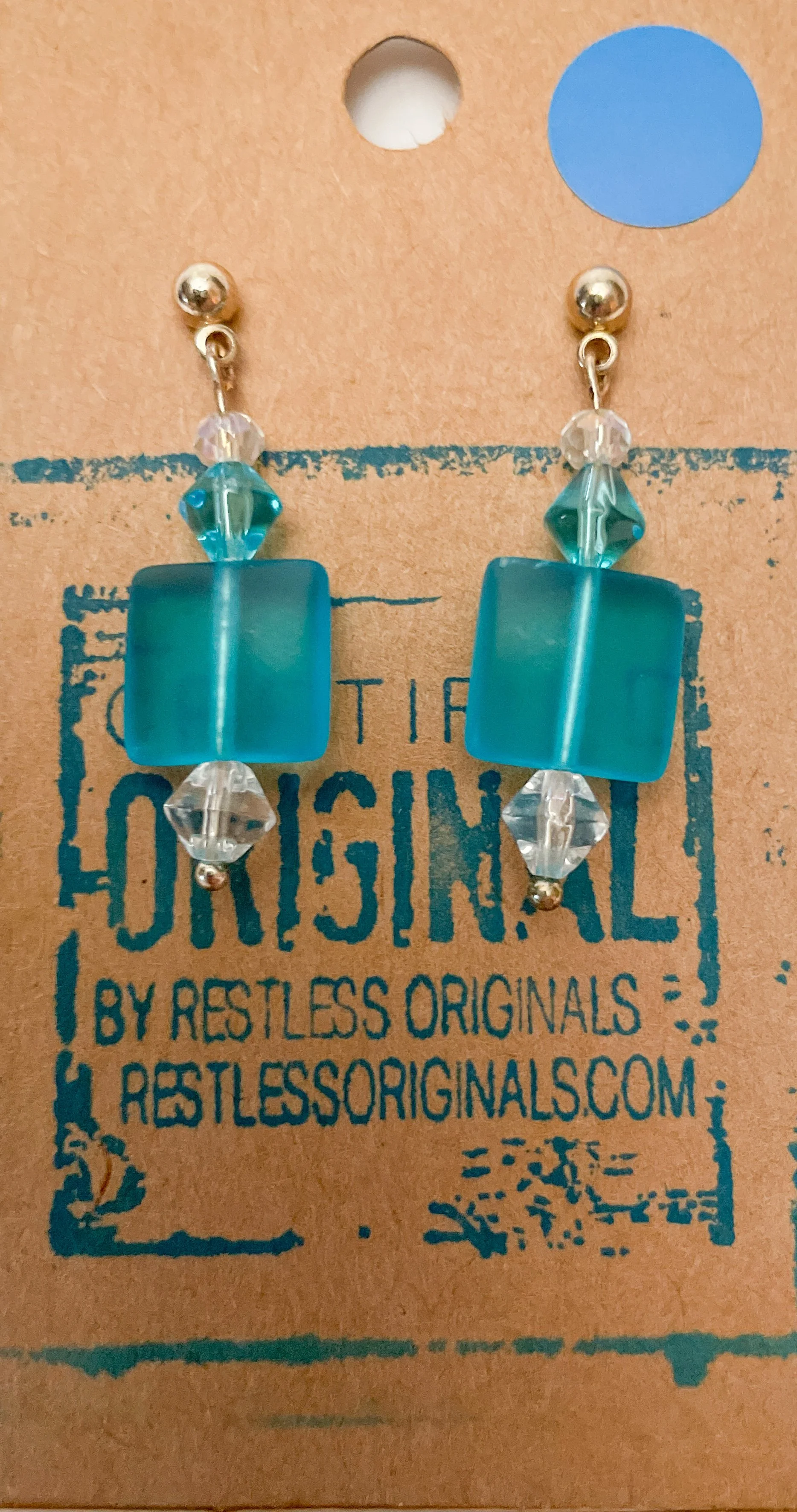 Satin Glass Bead - Handmade Earrings
