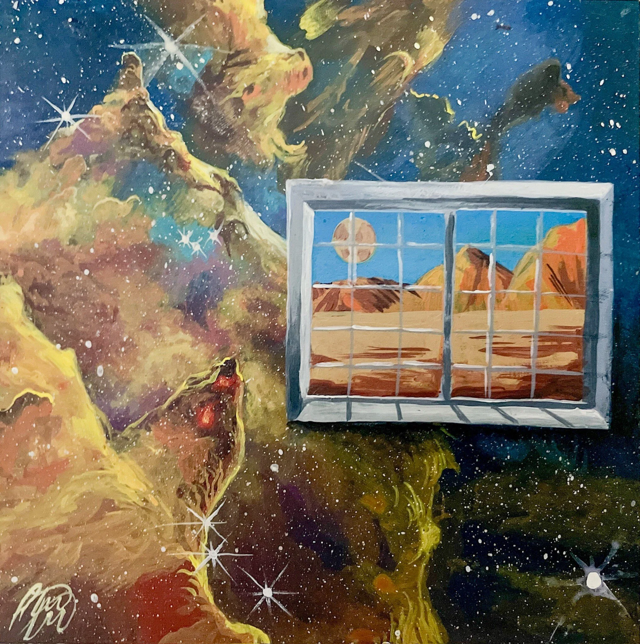 At the Base of the Pillars of Creation - Original Painting