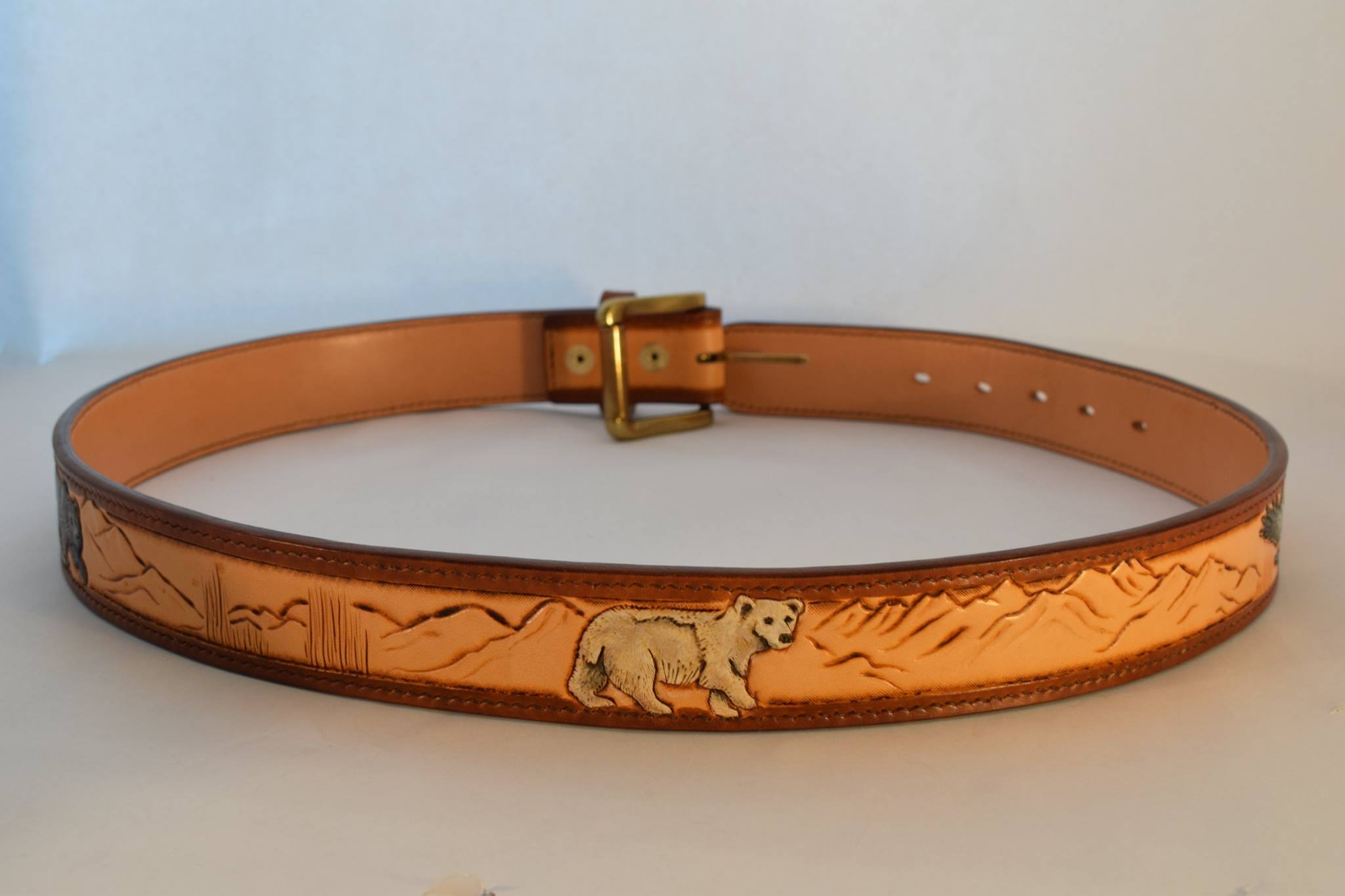  Custom Belt with Animals and Landscape 