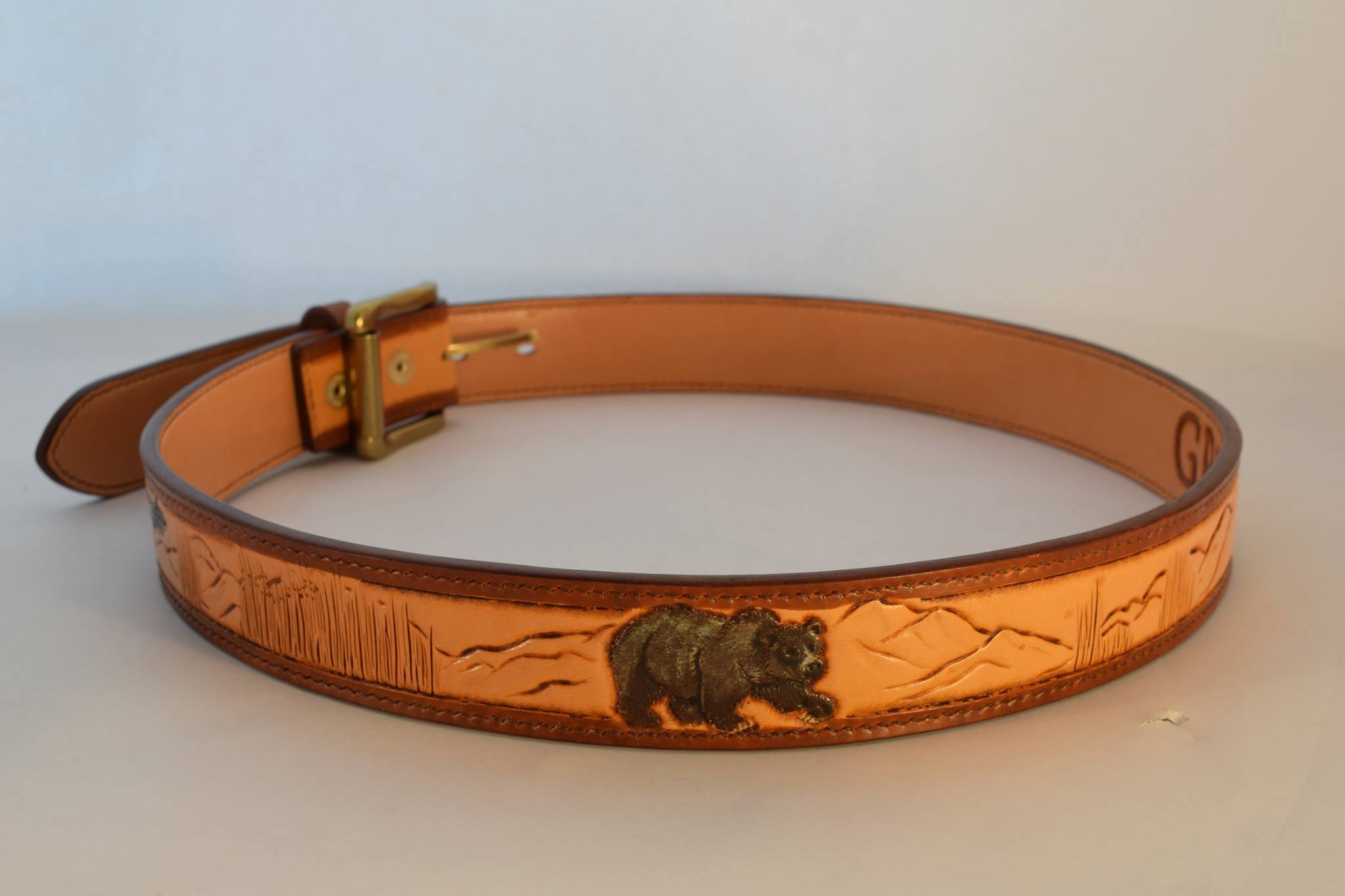 Custom Belt with Animals and Landscape 