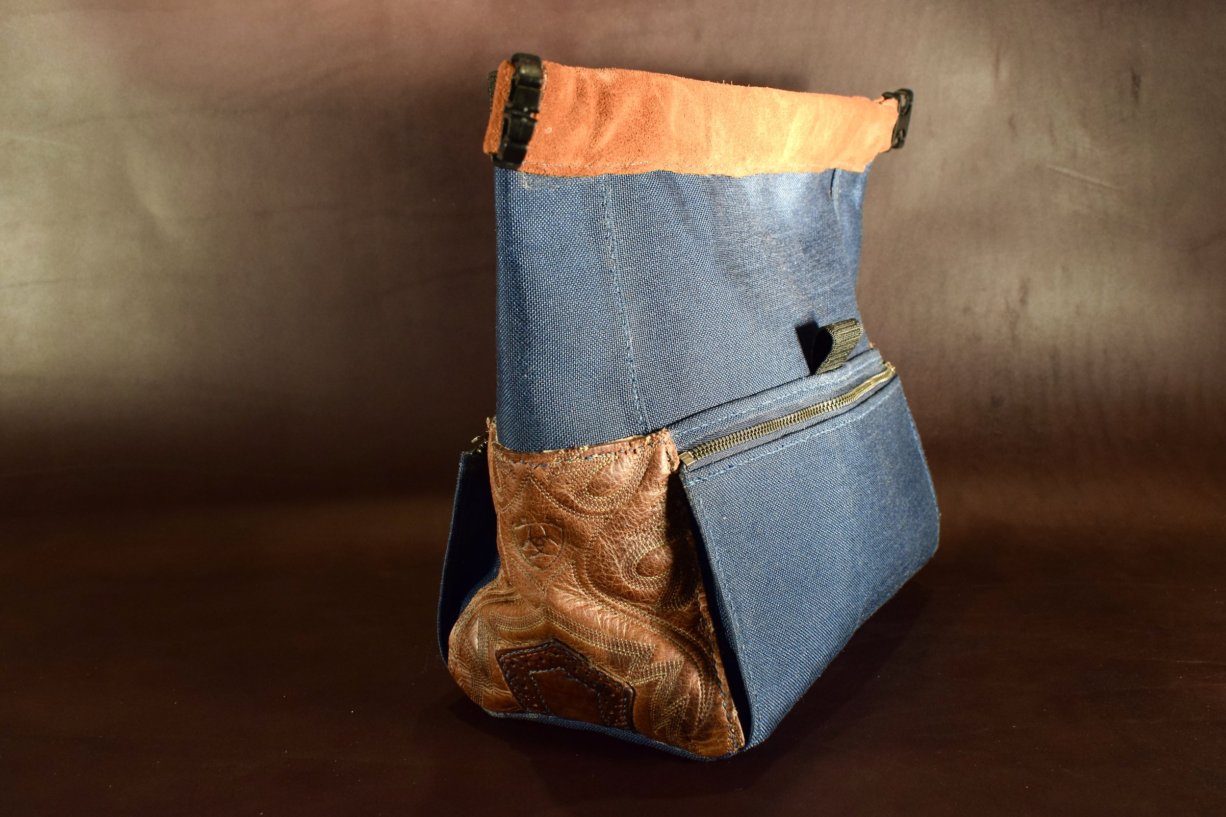  Custom Rock Climbing Chalk Bags, Made From Recycled Rodeo Boots 