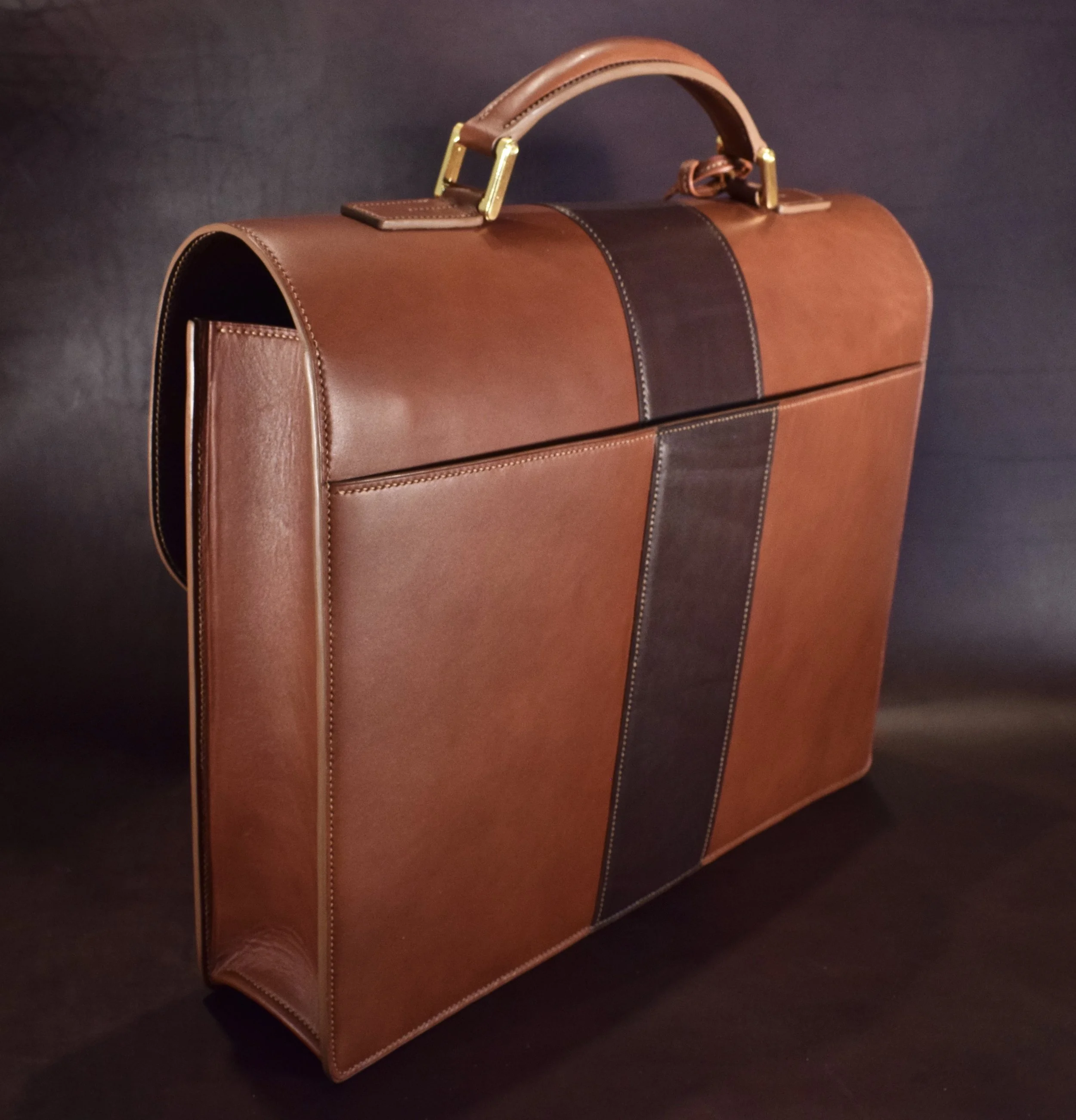 Custom Two-Tone Briefcase