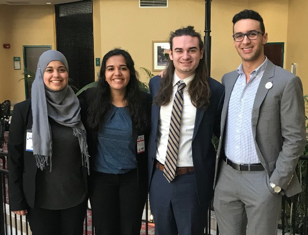 Chris with fellow delegates Ala’a and Anna