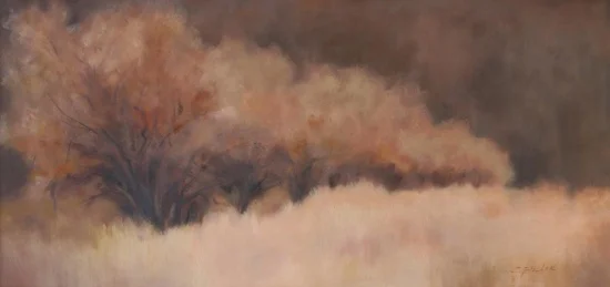 Autumn Suede 20 x 50", oil on canvas