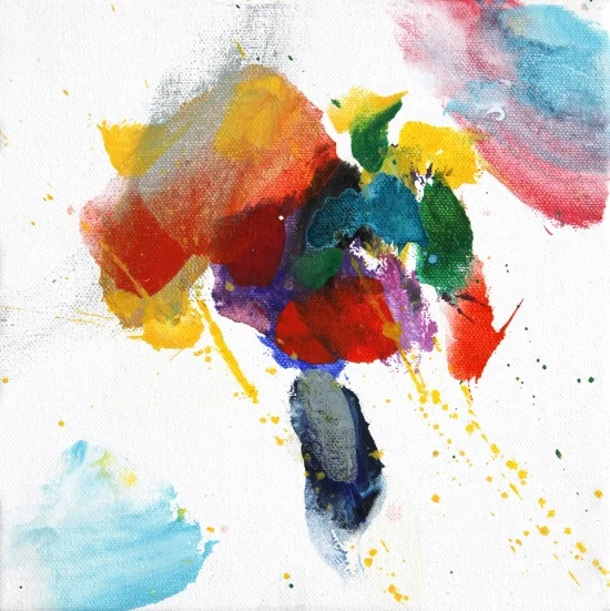 Bolivian Rhapsody !! 8 x 8", acrylic on canvas