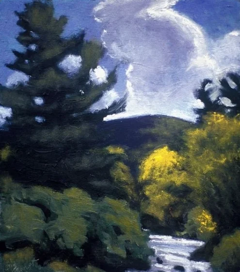 Stream at Big Indian 10" x 12", oil on panel