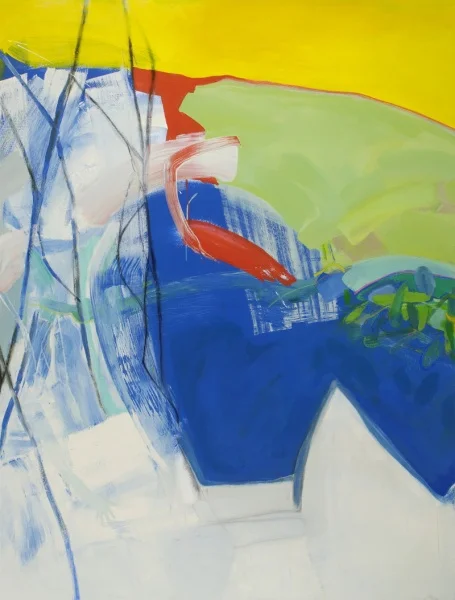 Winter on Creek #5 66 x 50" acrylic on canvas