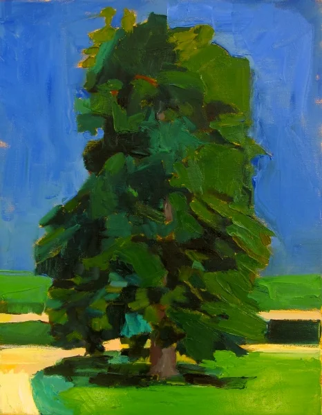 Chestnut at High Noon 18 x 14" oil on canvas