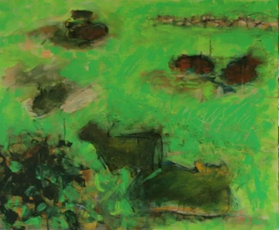 Pocantico Cows 20 x 24", acrylic on canvas