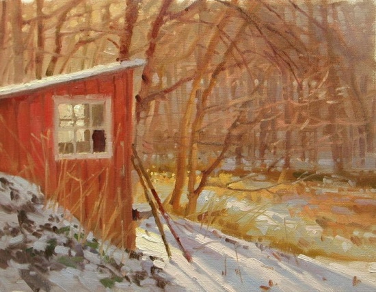 Garden Shed 12 x 16" oil on canvas