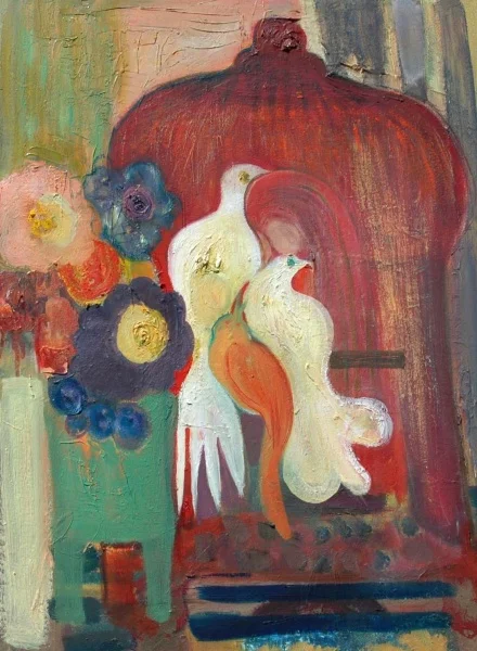 White Dove 24 x 18, oil on canvas