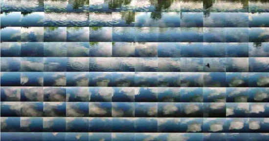 Water Sky 24" x 43" photograph on sintra