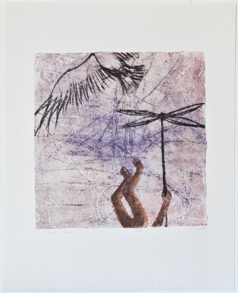 First Trial 18 x 22" Carborundum print