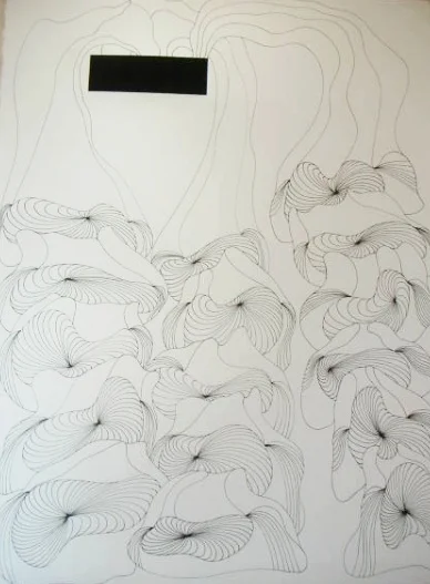From "Morphing to the Vanishing Point" works on paper series.