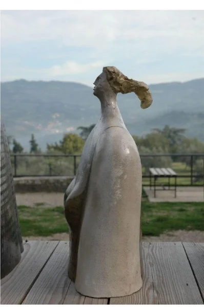 Big Woman Bust 19" x 19" x 18.5" ceramic, SOLD