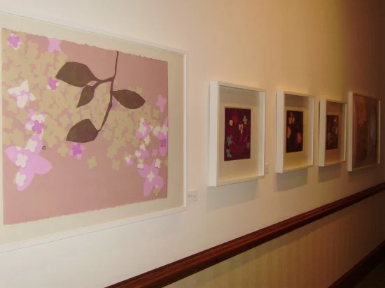 Mary Manning, monotypes on spa wall.jpg