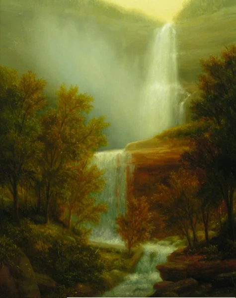 Thomas Locker, Kaaterskills Falls, oil on canvas, 30 x 24.jpg