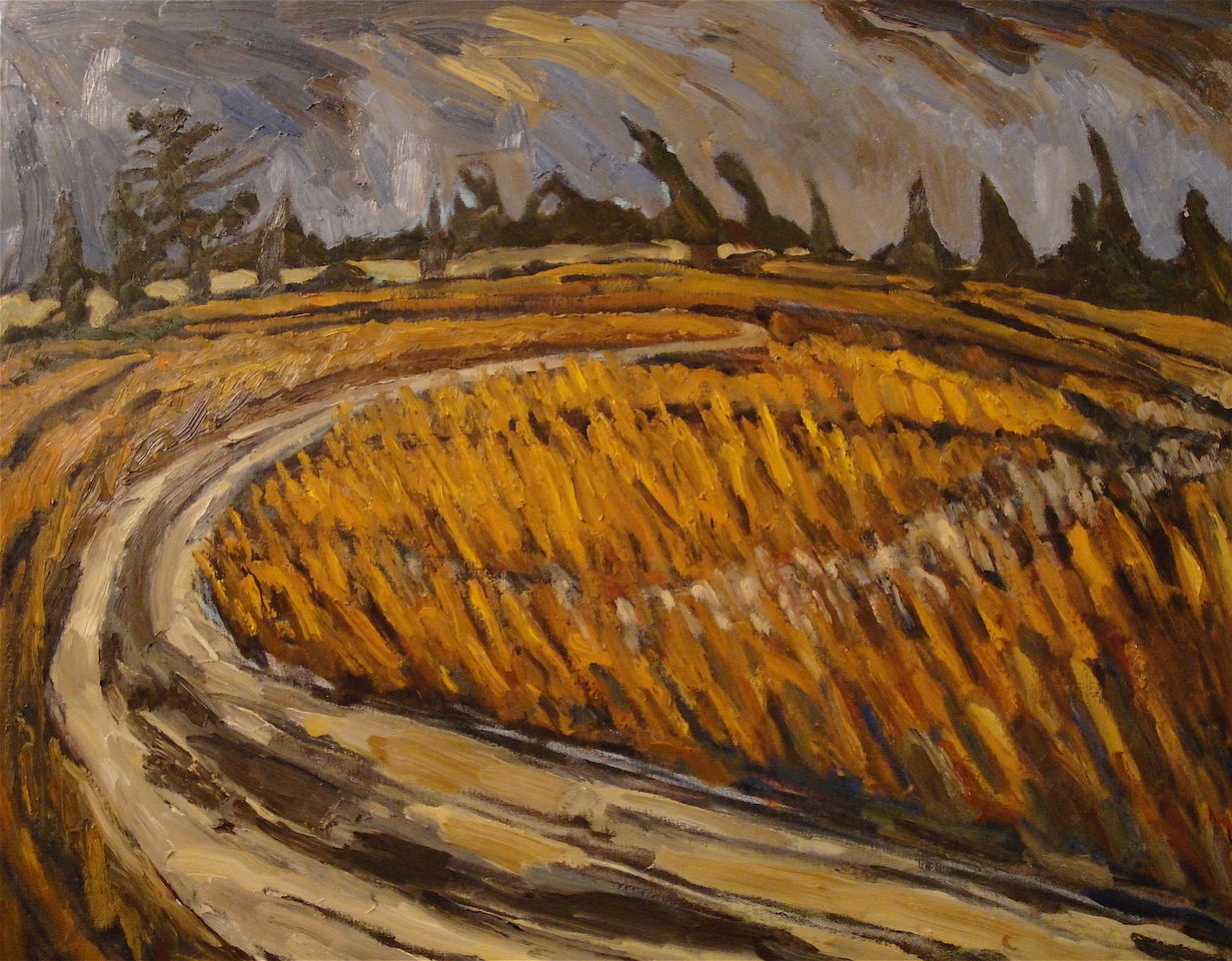 Bend in the Road, 22 x 28, oil on canvas