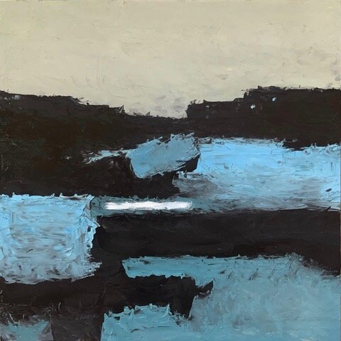 Hopper #3 16 x 16” Oil on Panel
