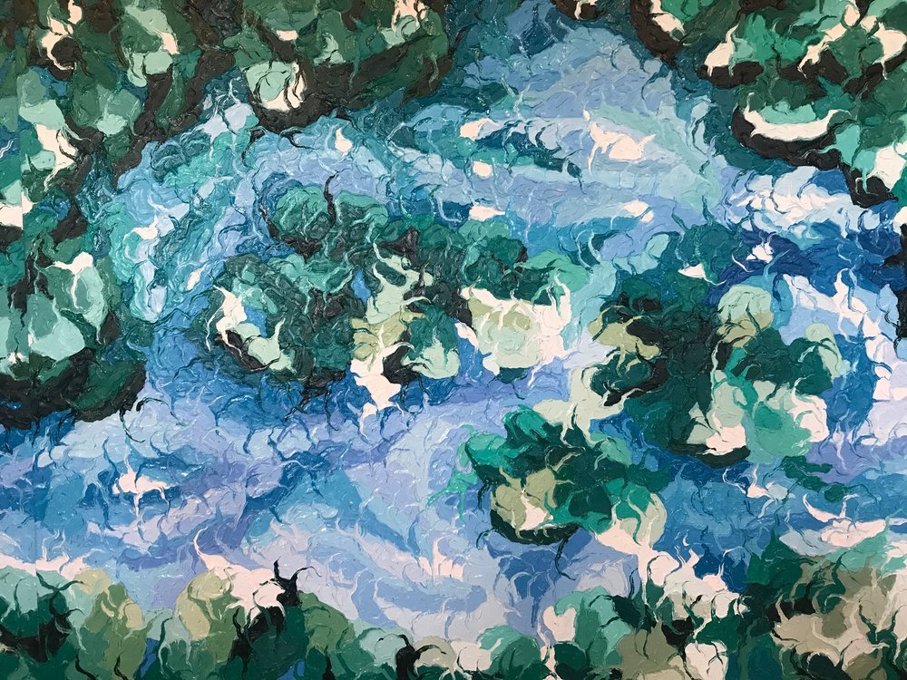 Cenote, series, 48 x 60, oil on canvas