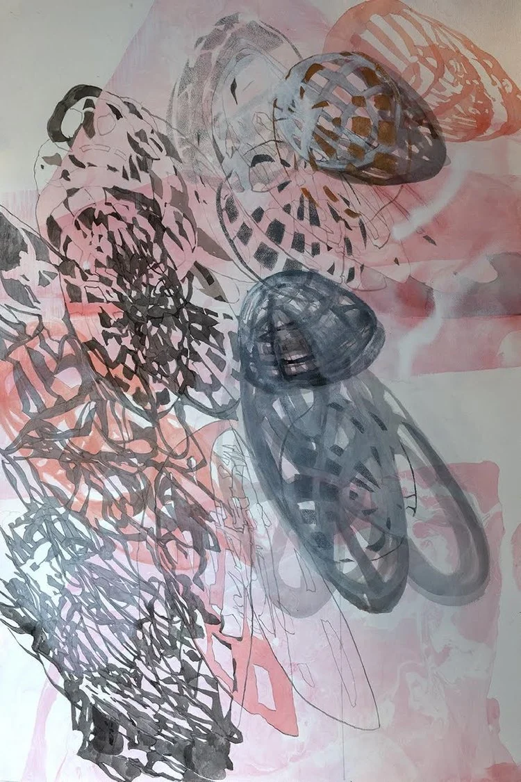 Trophy 1, 27 x 14”  ink and gouache on paper (Copy)