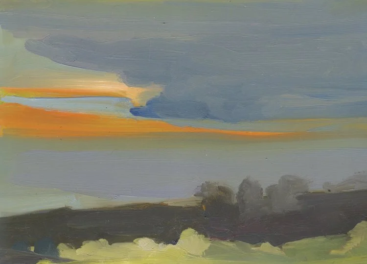 Afternoon N, 5 x 7” oil on aluminum (Copy)