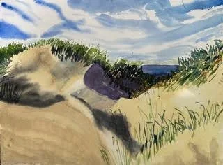 Nosara Dunes, 26 x 32, watercolor