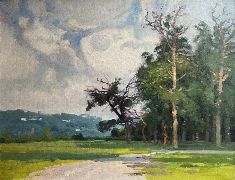 CM, Hudson Shore 16 x 20" oil on canvas