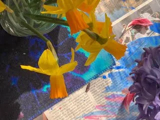 Daffodil Purple Hyacinth, 22 x 18, digital photo