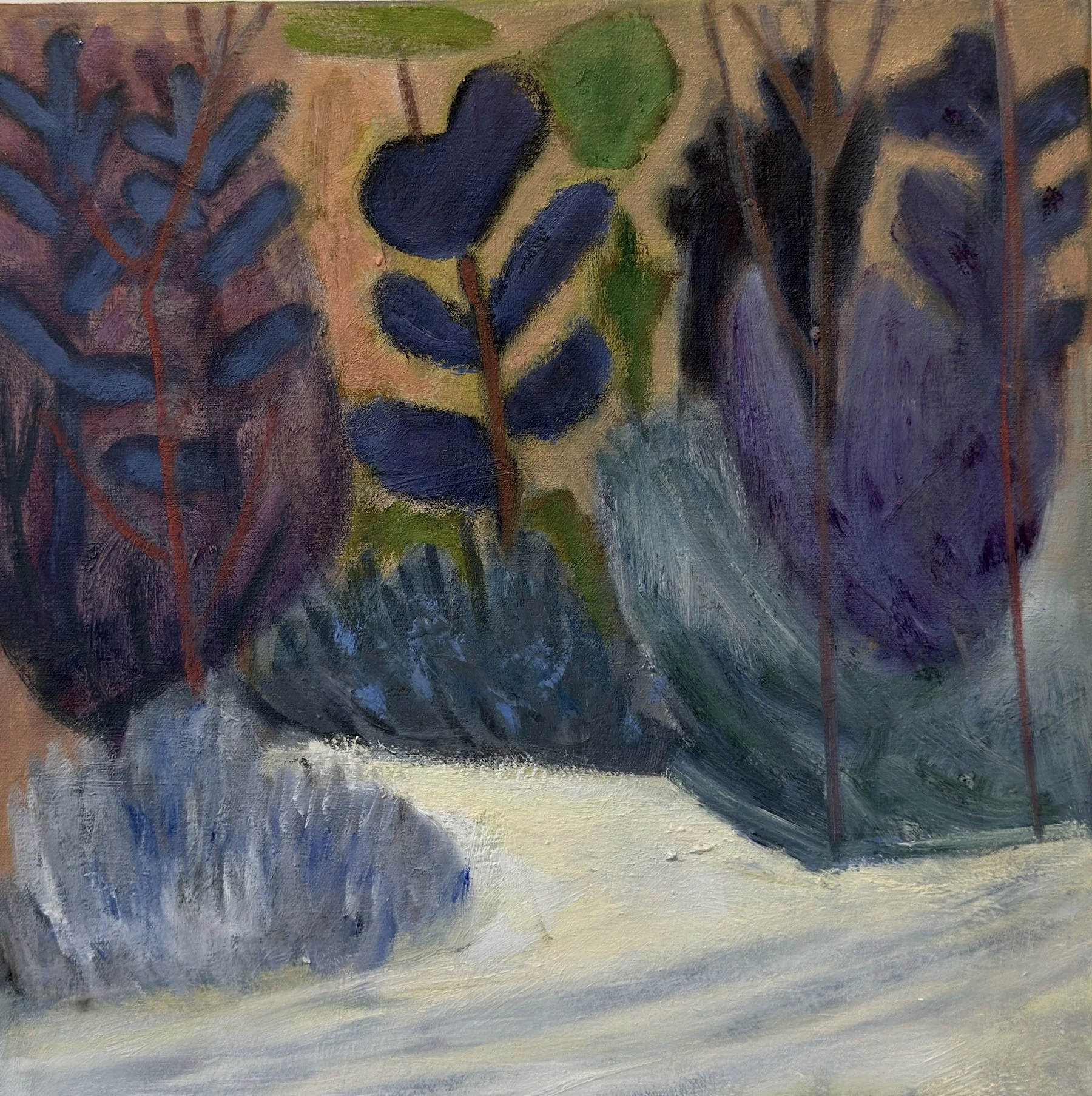 Wonderland, 16 x 16 oil on canvas