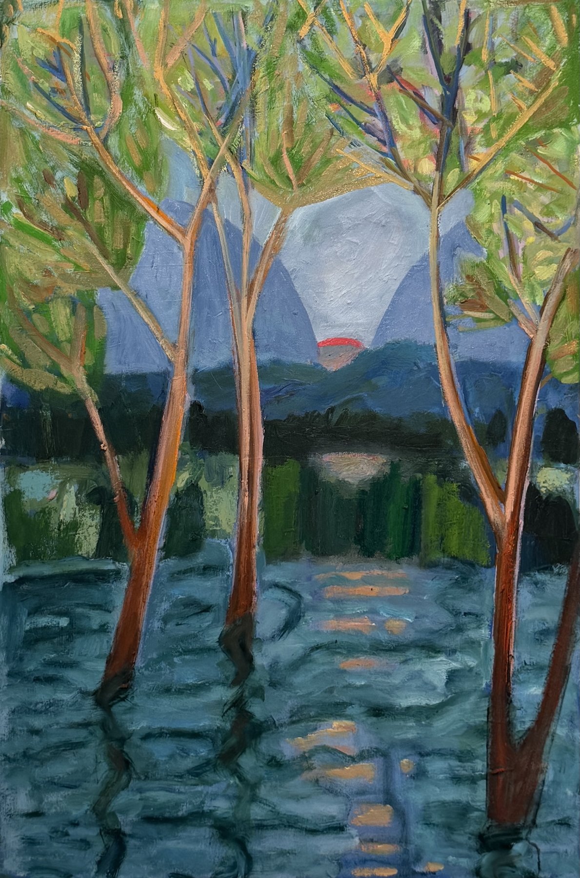 canopy, 30x20, oil on canvas