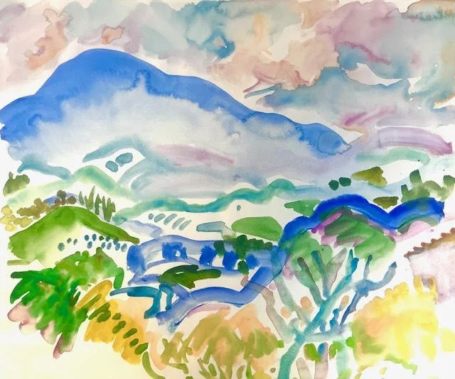 Frances Rhea Basch, Olive Tree Toscana, 15x18, watercolor