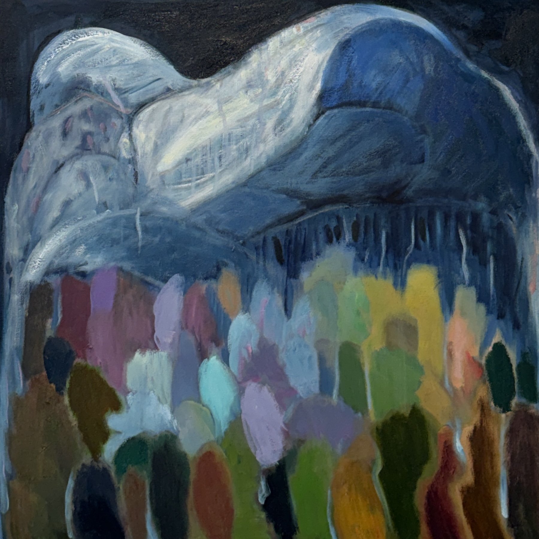 Anne Crowley, Hunters Moon, 30x30, oil on canvas