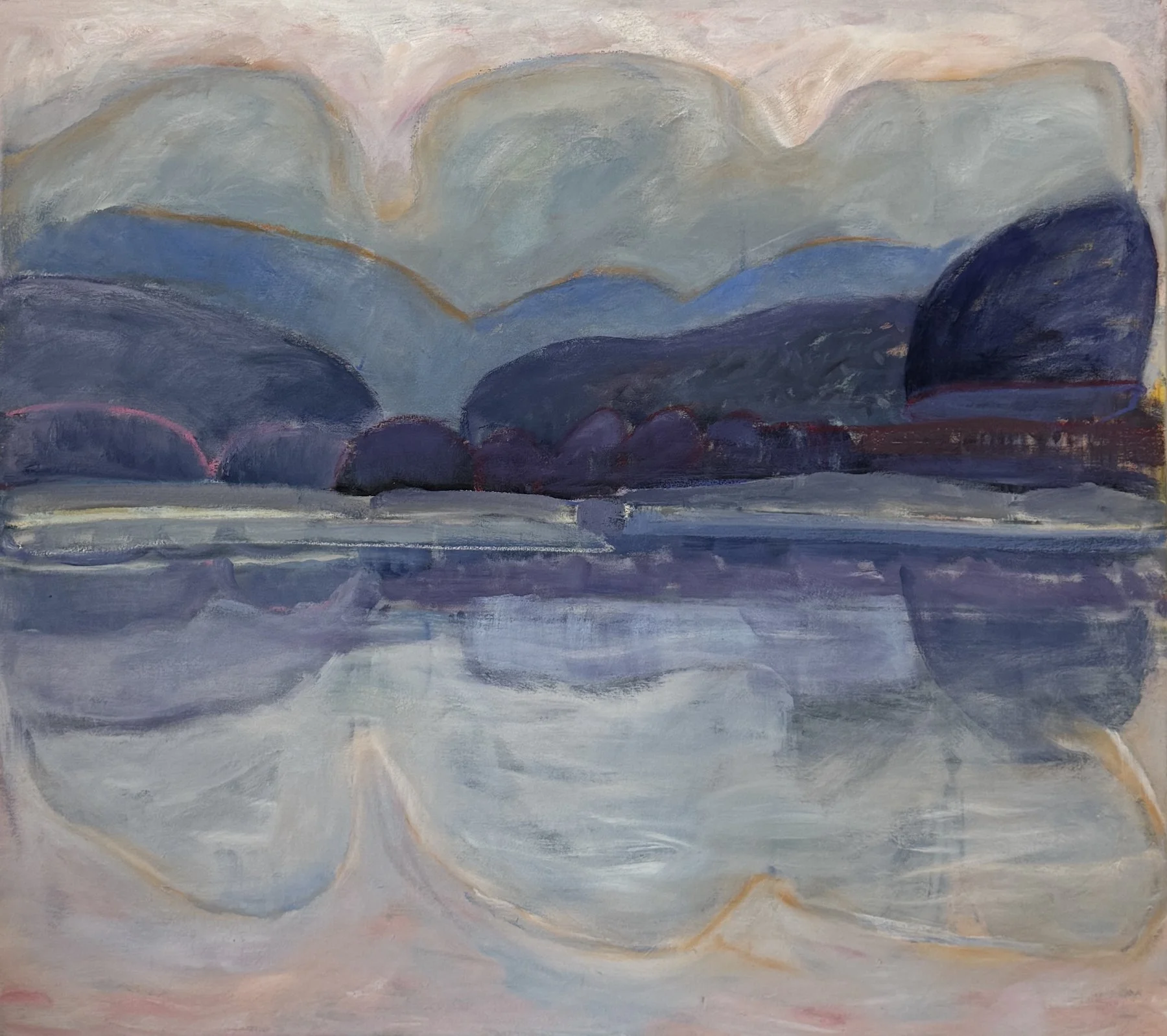 Anne Crowley, Mirroring,34x38, oil on canvas