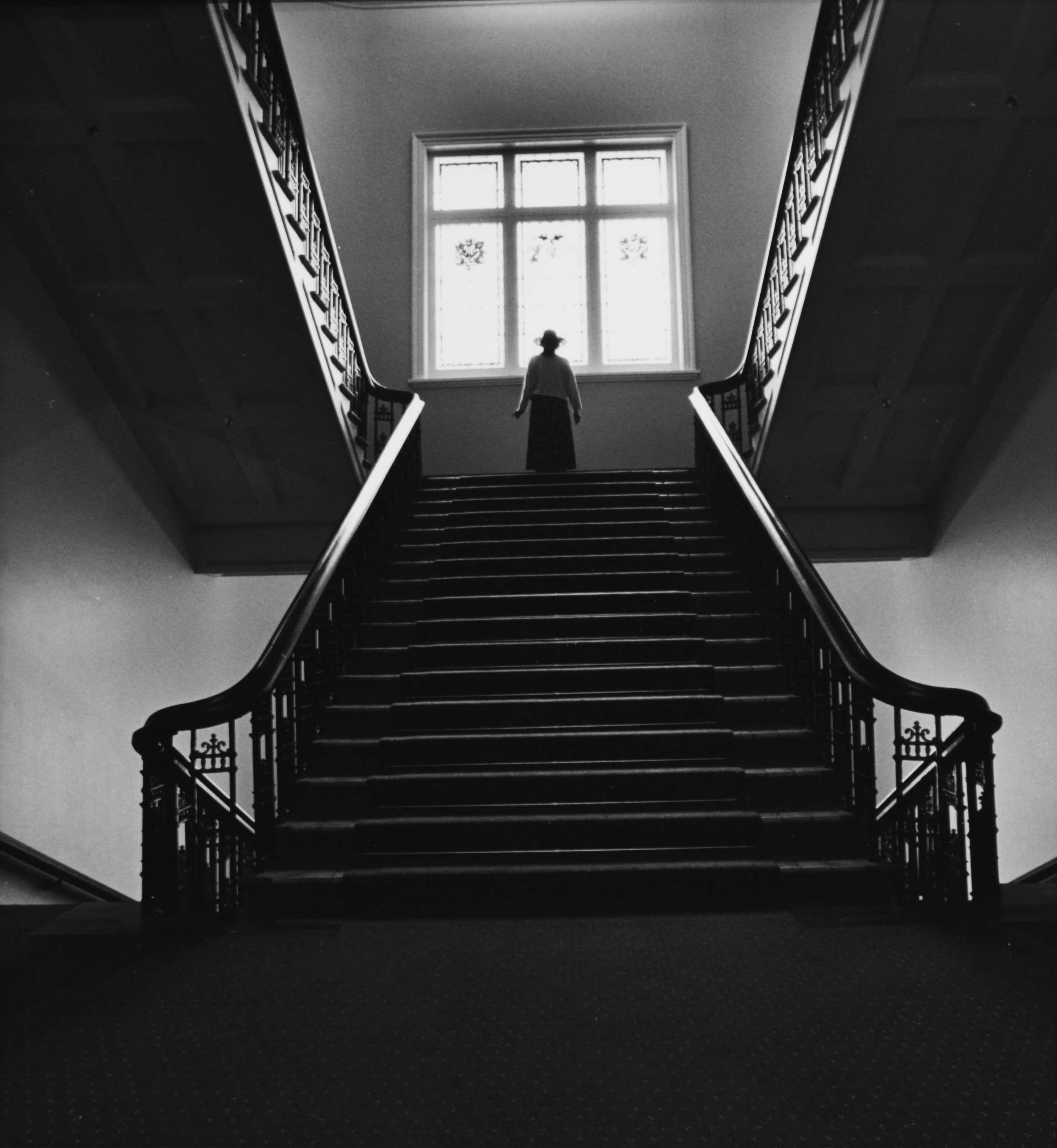 Woman in the Window, Christ Church New Zealand, 1998, 16x20, silver gelatin 