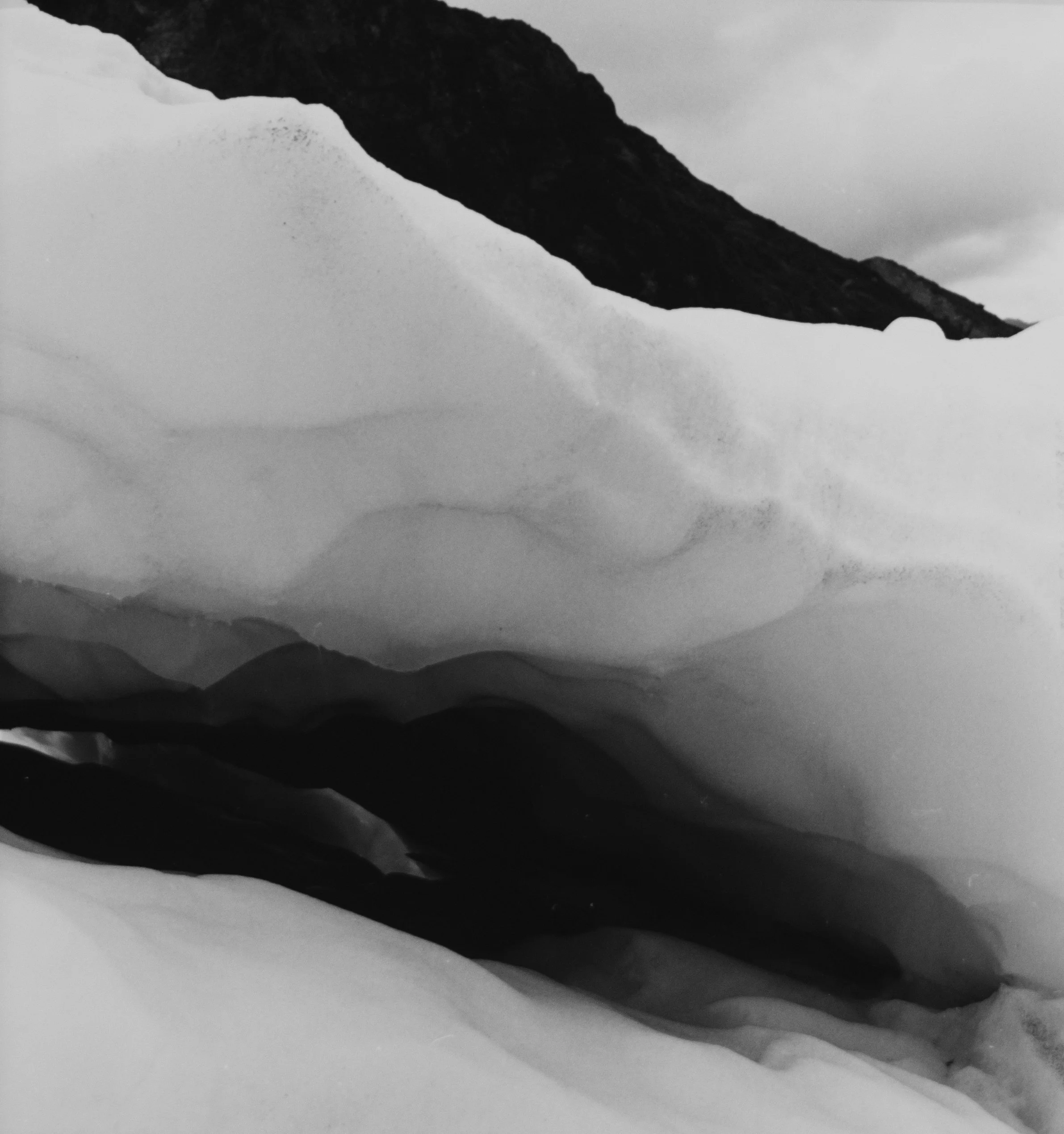 Fox Glacier B, New Zealand, 1998, 16x20, silver gelatin print