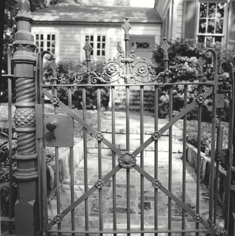 Garden District Gate, 10x10, silver gelatin print