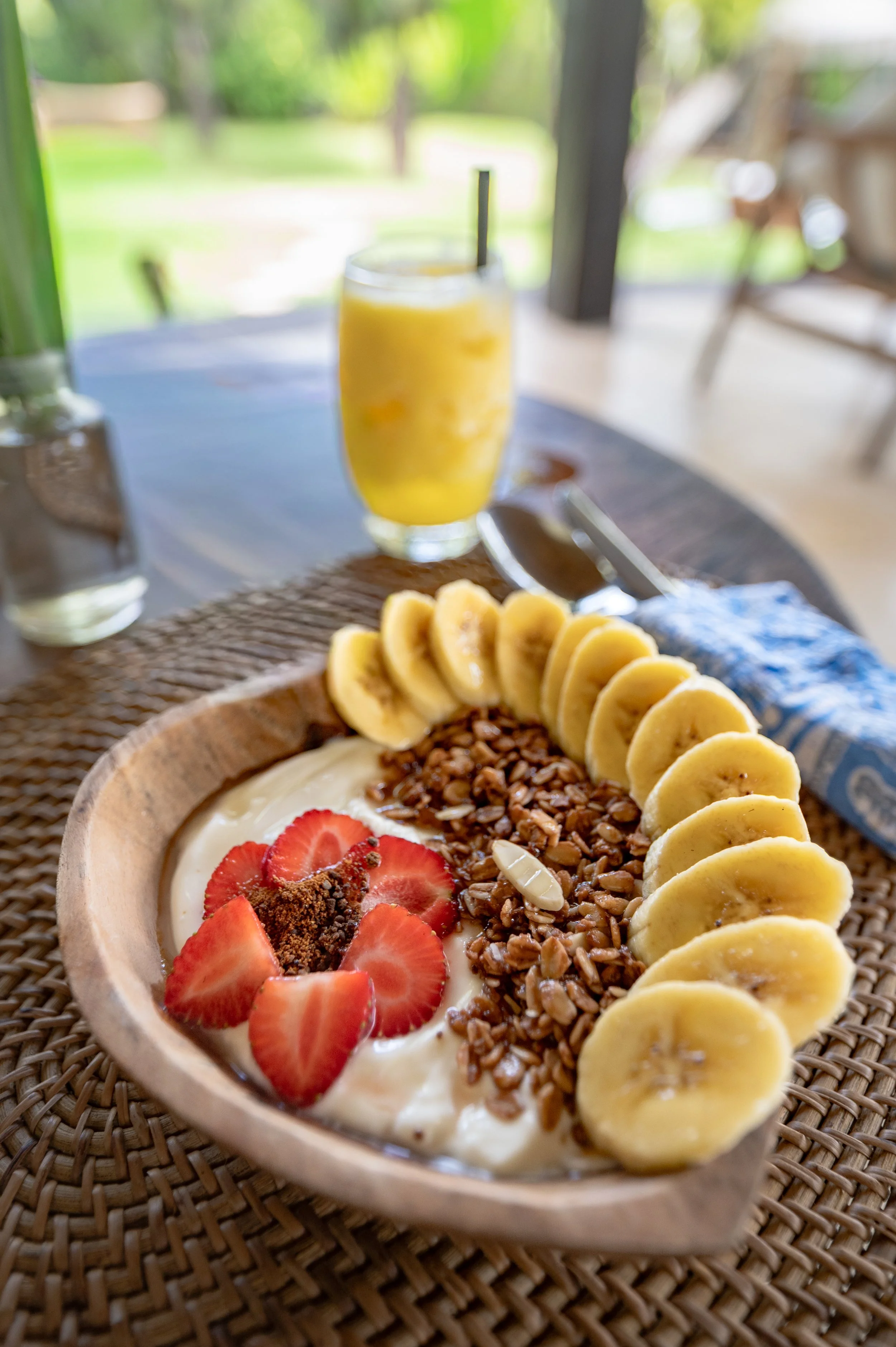 A delicious breakfast bowl with yogurt and granola