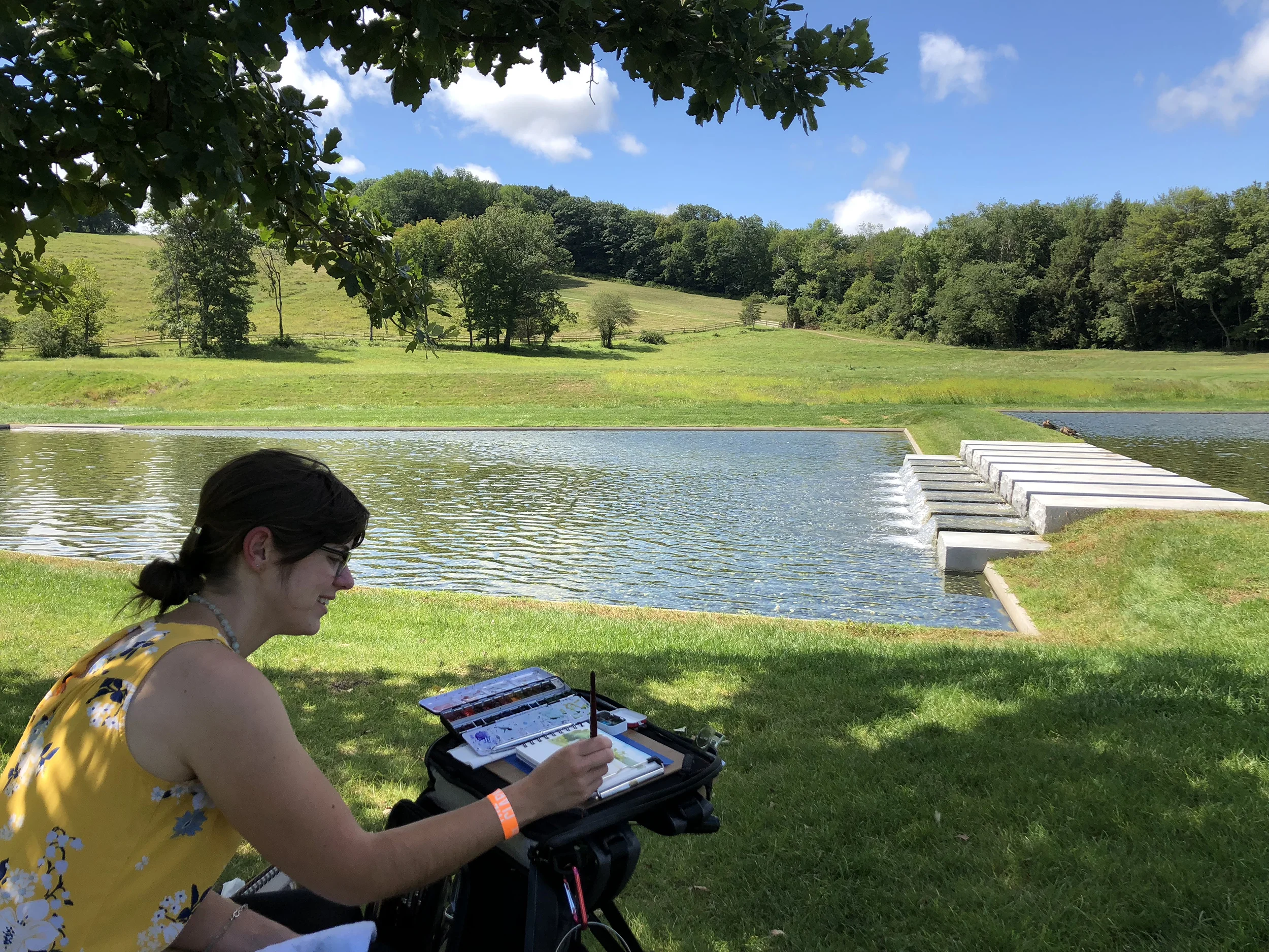 Demonstration at the Clark Art Institute for their “In Plein Site” summer interactive program.