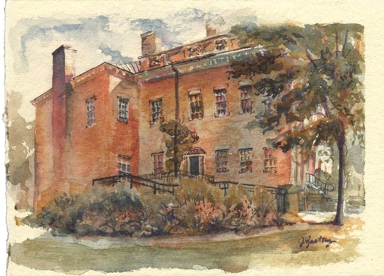 Lenox Library in the Evening