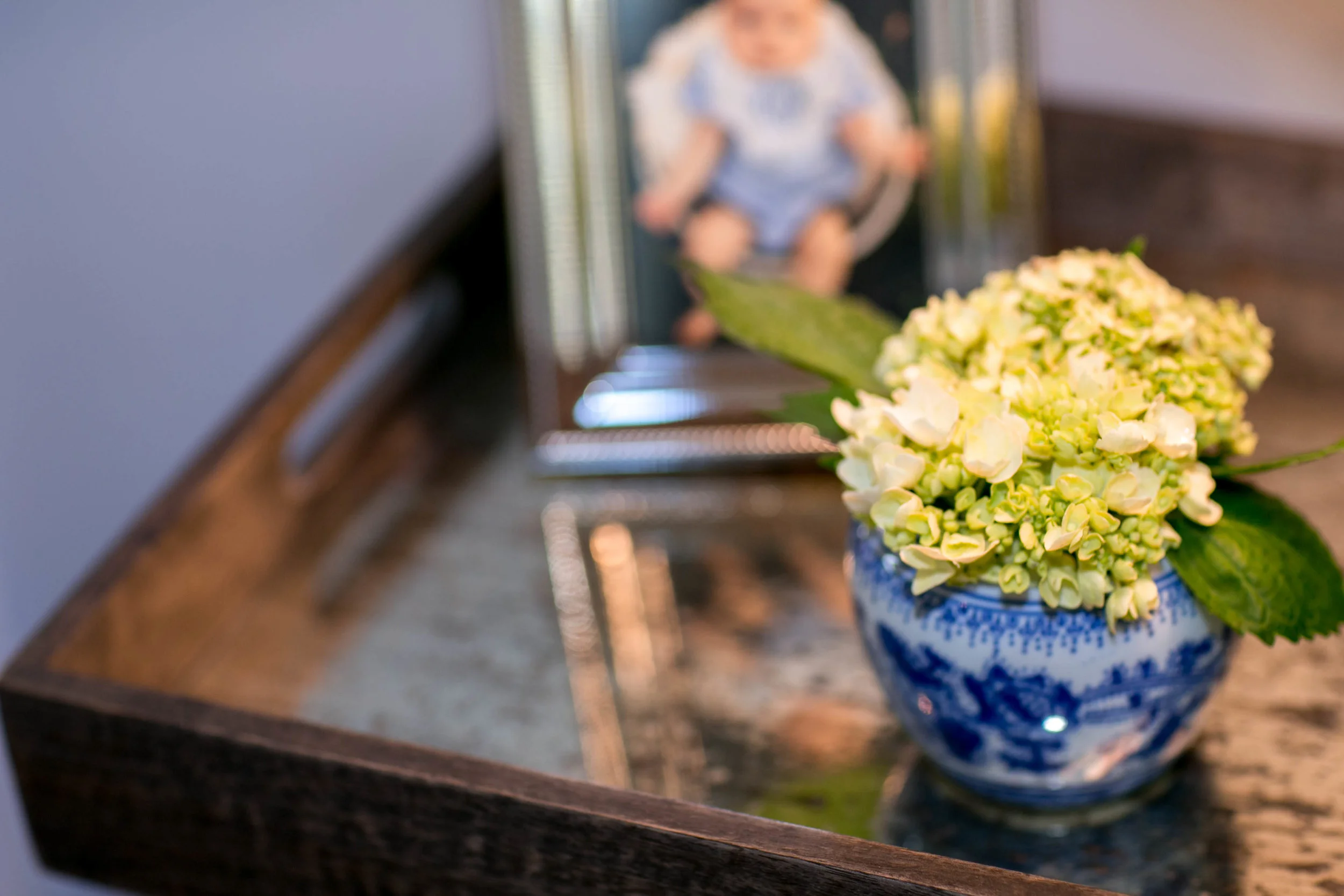 EllebrightDesigns.vignette.blueandwhite.hydrangea