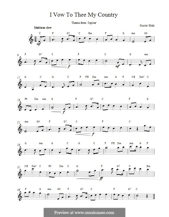 Great Funeral Music: "I Vow to Thee, My Country"