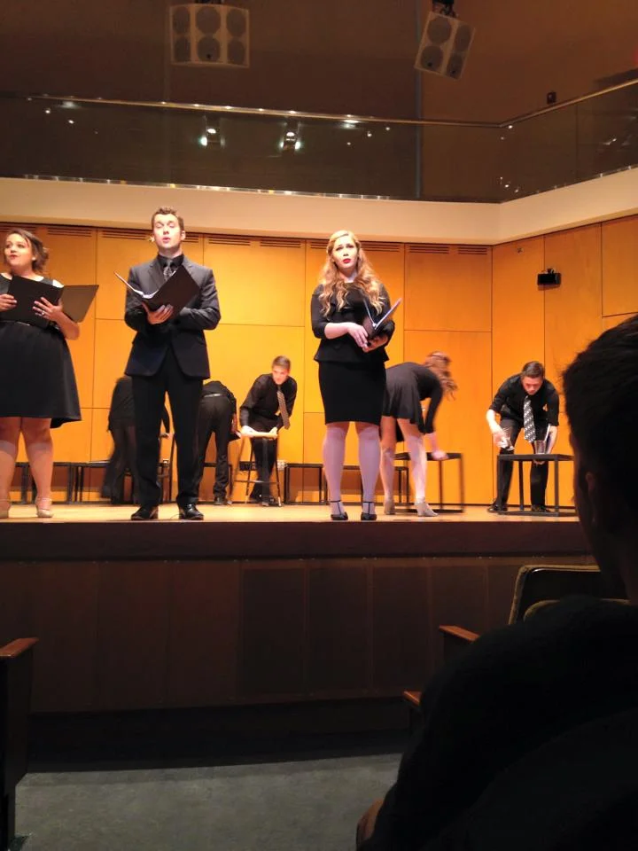 Annie as Scotty in Merrily We Roll Along at Montclair State University