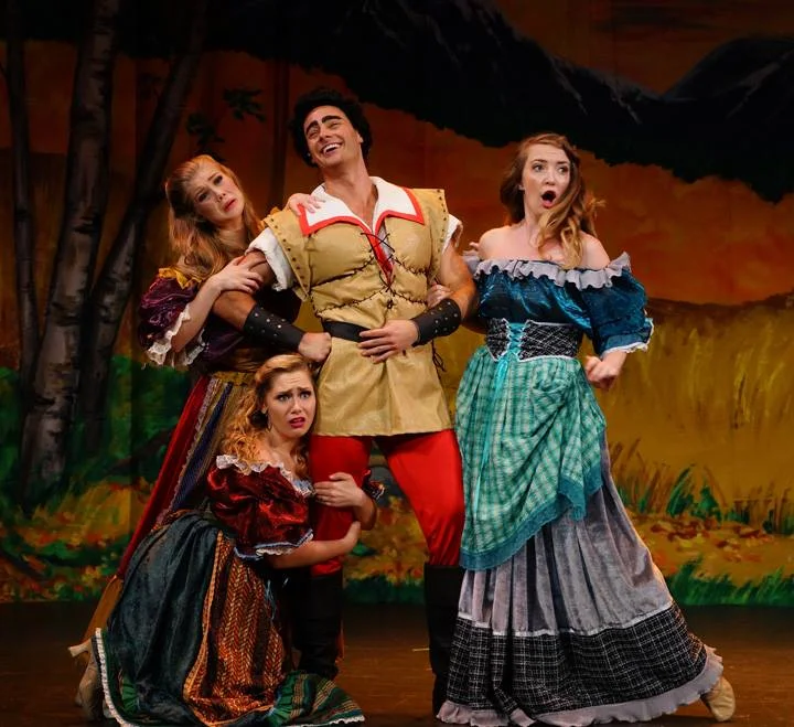 Annie as a Silly Girl in Beauty and the Beast at Woodstock Playhouse