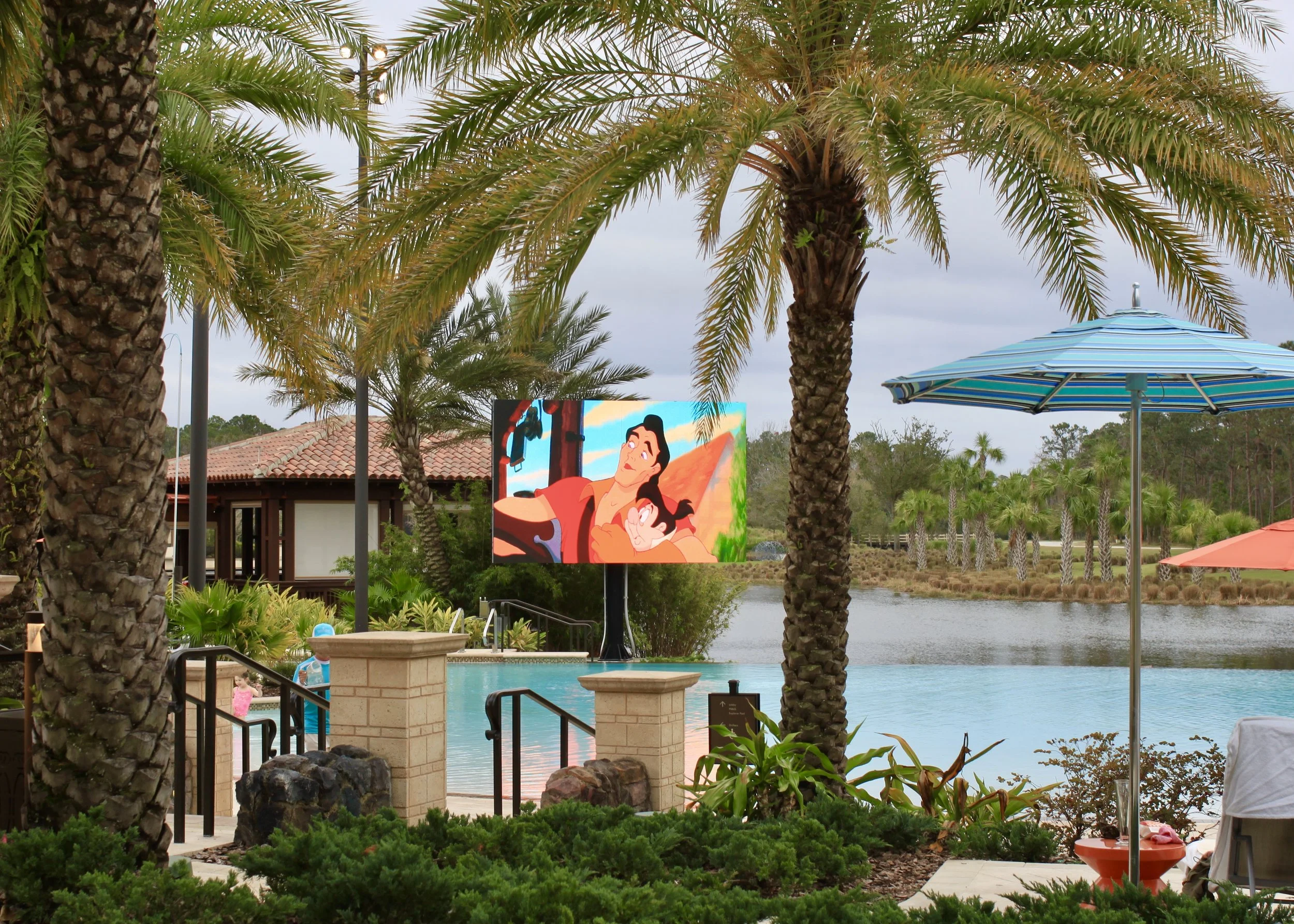 "Dive-In" movies at the Family Pool on Saturday nights