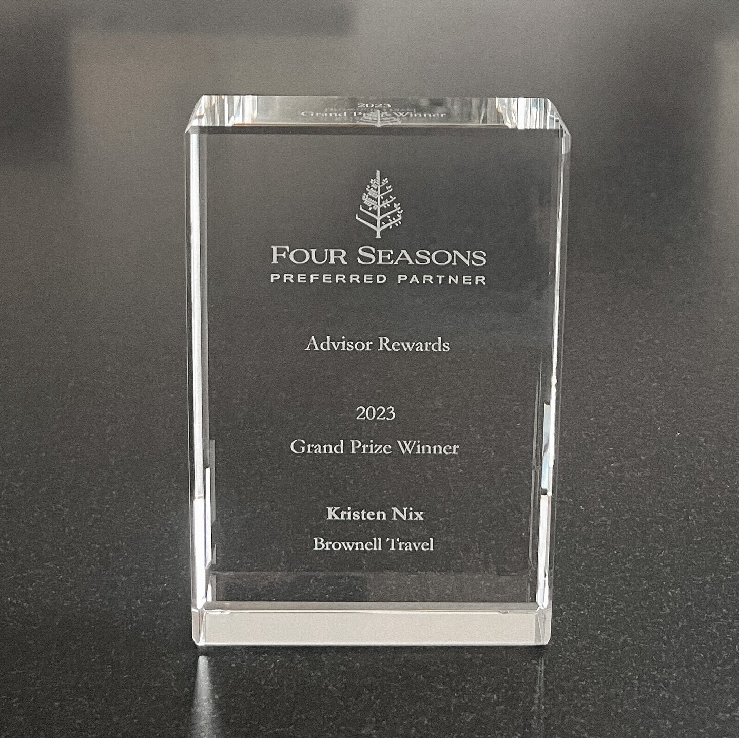 I am so proud and humbled to be recognized again by Four Seasons as one of the top producers globally.

I have been incredibly lucky to work with so many clients that are kind, thoughtful, generous, and grateful. Over the years, I have received count