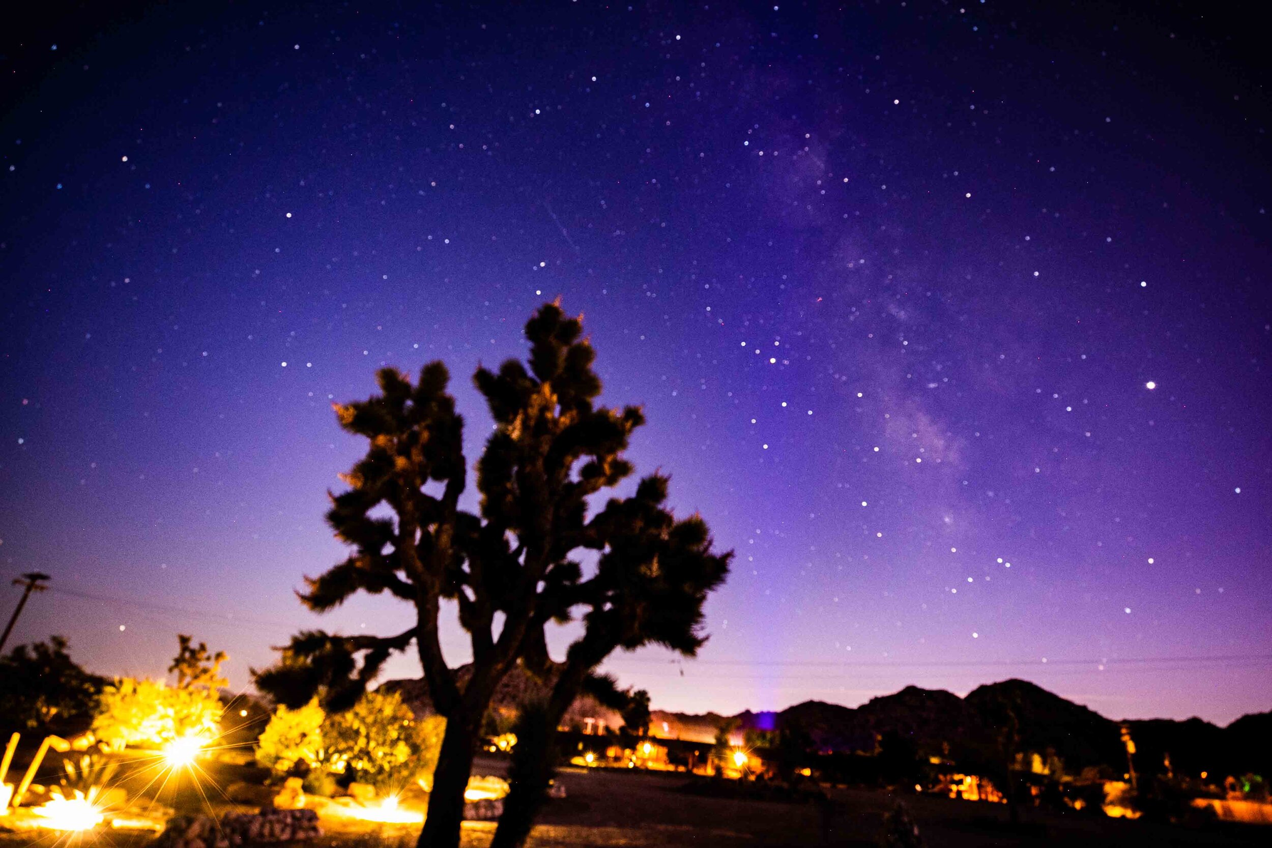 Pioneer Town at Night