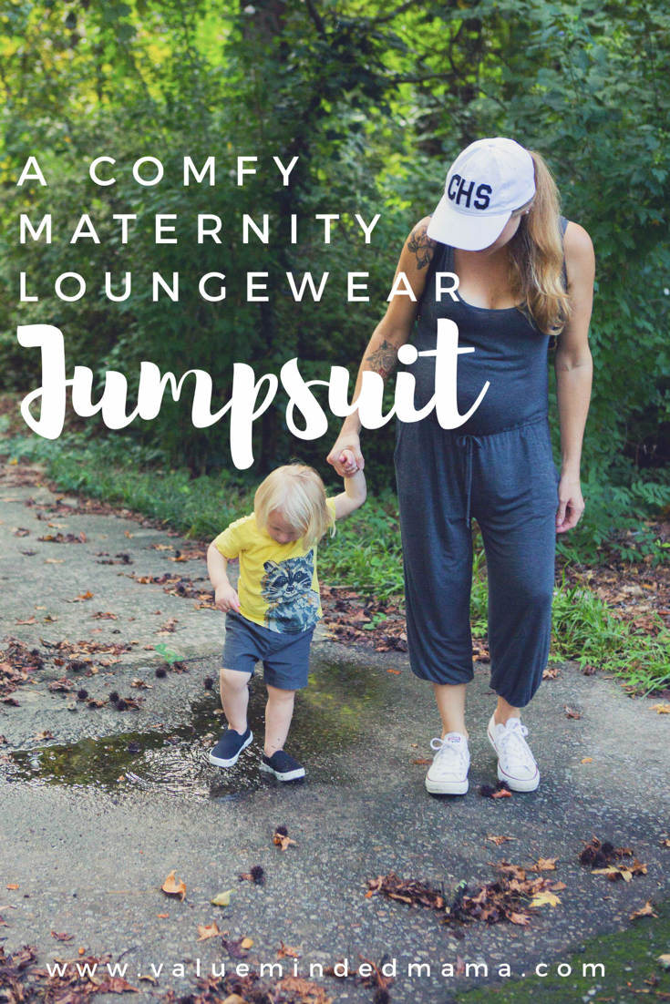 A Comfy Maternity Loungewear Jumpsuit