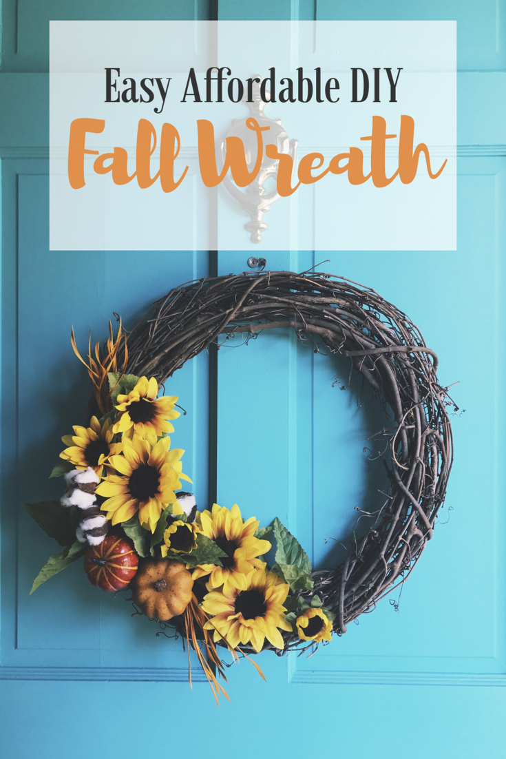 Easy Affordable DIY Fall Wreath
